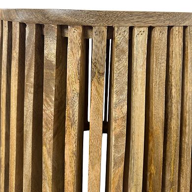 Carolina Chair & Table Slatted Bell Shaped Side Table