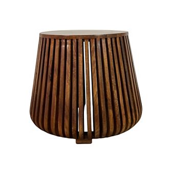 Carolina Chair & Table Slatted Bell Shaped Side Table