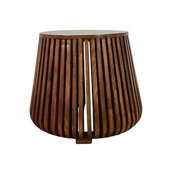Carolina Chair & Table Slatted Bell Shaped Side Table