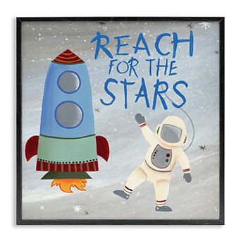 Stupell Home Decor Reach For The Stars Quote Framed Wall Art