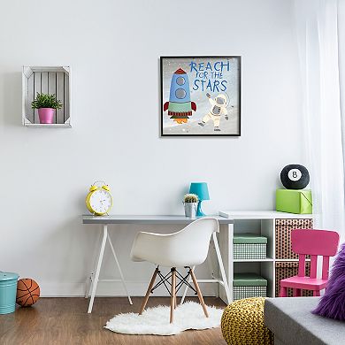 Stupell Home Decor Reach For The Stars Quote Wall Art