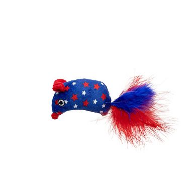Meow Stars Stripes Mice Plush Pet Toy 4-pk.