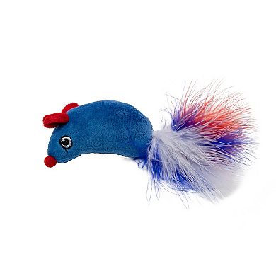 Meow Stars Stripes Mice Plush Pet Toy 4-pk.