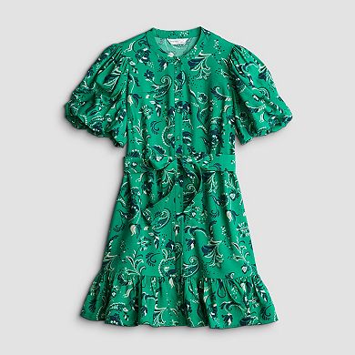 Women's Nine West Button Front Fit & Flare Dress