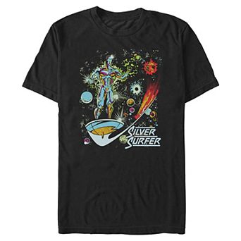 Big & Tall Marvel Fantastic Four Silver Surfer Graphic Tee