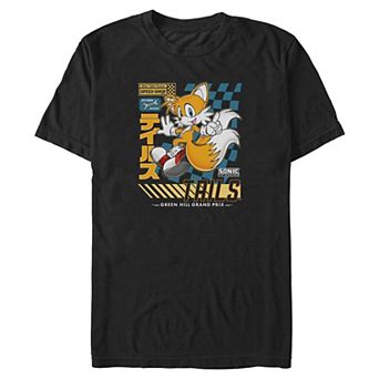 Big & Tall Sonic The Hedgehog Tails Graphic Tee