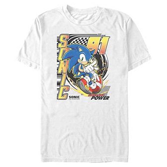 Big & Tall Sonic The Hedgehog Speed & Power Graphic Tee