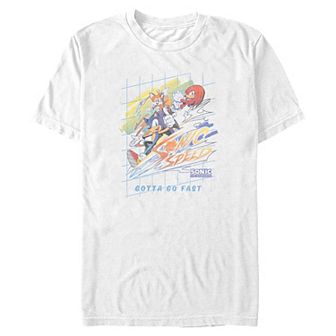 Big & Tall Sonic The Hedgehog Gotta Go Fast Graphic Tee