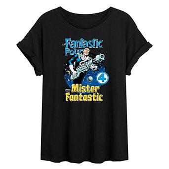 Juniors' Marvel The Fantastic Four: First Steps Mr. Fantastic Oversized Tee