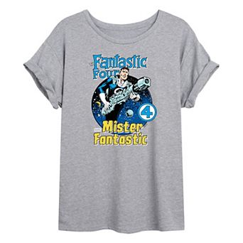 Juniors' Marvel The Fantastic Four: First Steps Mr. Fantastic Oversized Tee