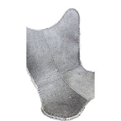 Carolina Chair & Table Monroe Leather Butterfly Chair with Foldable Design