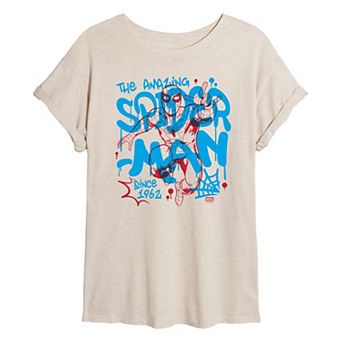 Juniors' Marvel The Amazing Spider-Man Oversized Tee