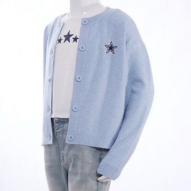 Girls 7-16 Mini Society Embroidered Cardigan & Tank Top Set