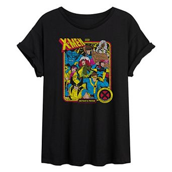 Juniors' Marvel X-Men Mutant & Proud Oversized Tee