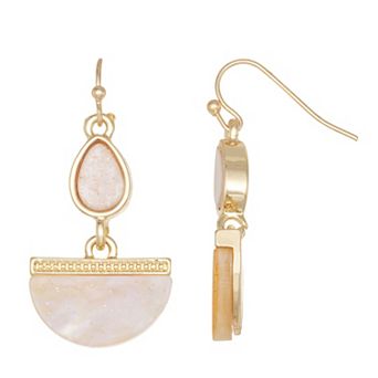 Emberly Gold Tone Dangling Earrings