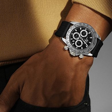 Porsamo Bleu Men's Multifunction Silicone Strap Watch