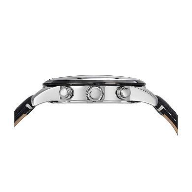 Porsamo Bleu Men's Genuine Leather Chronograph Watch