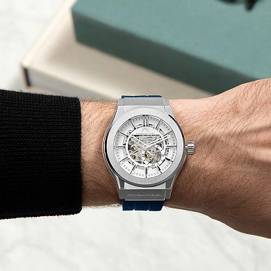 Porsamo Bleu Men's Automatic Silicone Strap Watch