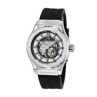 Porsamo Bleu Men's Automatic Silicone Strap Watch