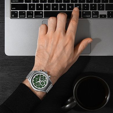 Porsamo Bleu Men's Stainless Steel Chronograph Watch