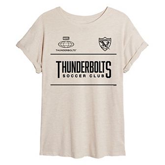 Juniors' Marvel Thunderbolts Oversized Tee