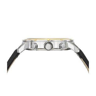 Porsamo Bleu Men's Chronograph Genuine Leather Watch