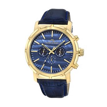 Porsamo Bleu Men's Chronograph Genuine Leather Watch
