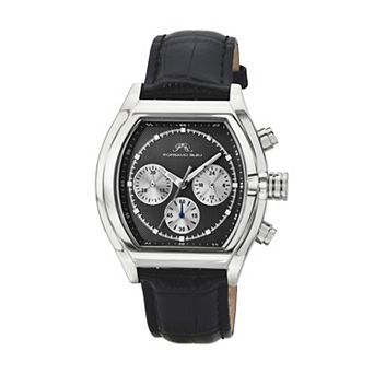 Porsamo Bleu Men's Genuine Leather Chronograph Watch