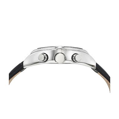 Porsamo Bleu Men's Genuine Leather Chronograph Watch