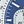 Silver Tone Blue
