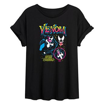 Juniors' Marvel Venom Lethal Protector Oversized Tee