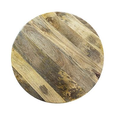 Carolina Chair & Table Lattice Weave Mango Wood Round Coffee Table