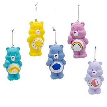 Kurt Adler 5 pc 3.5-Inch Care Bears Ornament Set