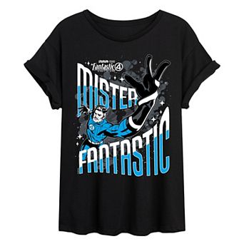 Juniors' Marvel The Fantastic Four: First Steps Mr. Fantastic Oversized Tee