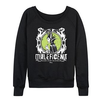 Women's Disney's Sleeping Beauty Maleficent Made For Mayhem Punk French Terry Long Sleeve Tee