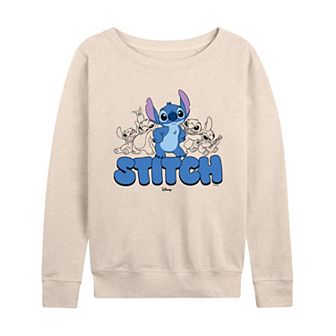 Women's Disney's Lilo & Stitch Poses French Terry Long Sleeve Tee