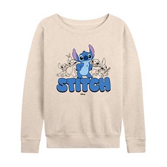 Women's Disney's Lilo & Stitch Poses French Terry Long Sleeve Tee