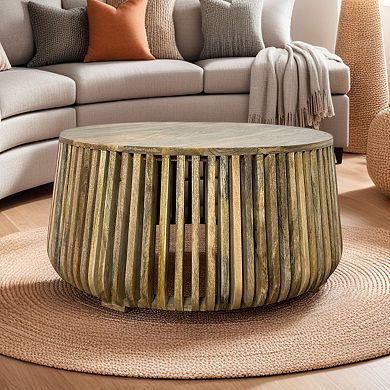 Carolina Chair & Table Slatted Bell Shaped Coffee Table