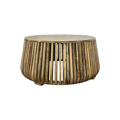 Carolina Chair & Table Slatted Bell Shaped Coffee Table