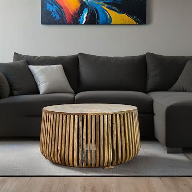 Carolina Chair & Table Slatted Bell Shaped Coffee Table