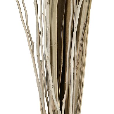 Stella & Eve Dried Plant Tall Home Decor Natural Foliage with White Stems
