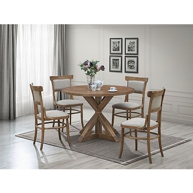 Carolina Chair & Table Diana Trestle Base Round Dining Table