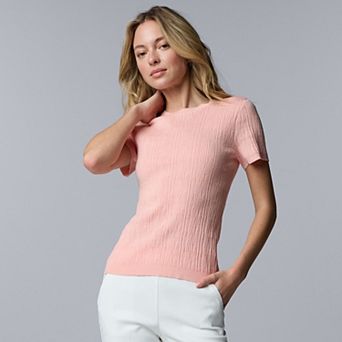 Women's Simply Vera Vera Wang Crewneck Sweater Tee