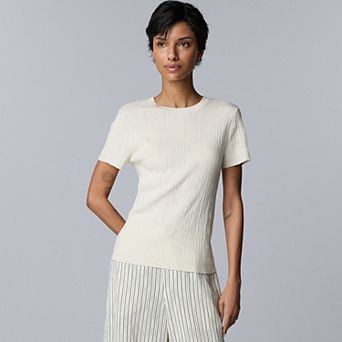 Women's Simply Vera Vera Wang Crewneck Sweater Tee
