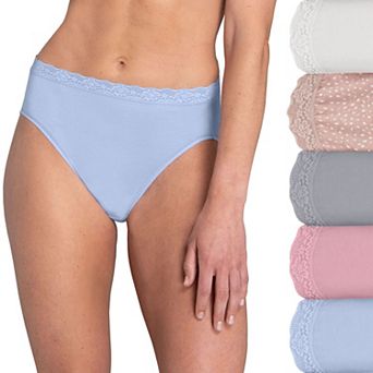 Women's Fruit of the Loom® Signature 360 Stretch Cotton Stretch Lace Hicut Panties 5DCSLHIK