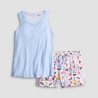 Women's Croft & Barrow® Lush Luxe Rib Pajama Tank Top & Pajama Shorts Set