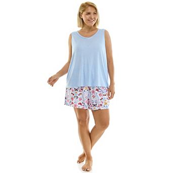 Plus Size Croft & Barrow® Lush Luxe Pajama Tank Top & Pajama Shorts Set