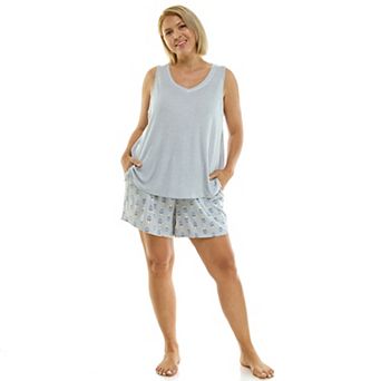 Plus Size Croft & Barrow® Lush Luxe Pajama Tank Top & Pajama Shorts Set