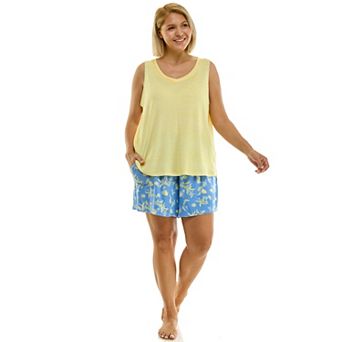 Plus Size Croft & Barrow® Lush Luxe Pajama Tank Top & Pajama Shorts Set