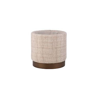 Carolina Chair & Table Handwoven Storage Ottoman with Metal Base
